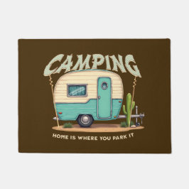 Schattigee  Camper en Camping Quote Deurmat