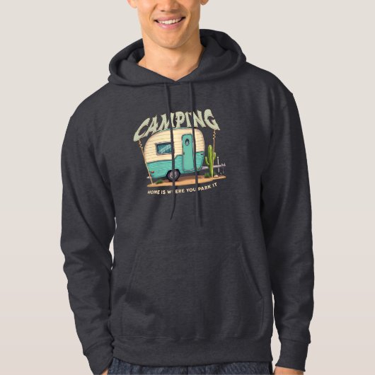Schattigee  Camper en Camping Quote Hoodie (Voorkant)