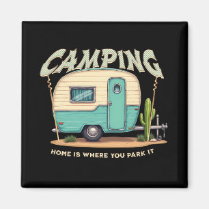 Schattigee  Camper en Camping Quote Magneet