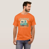 Schattigee  Camper en Camping Quote T-shirt (Voorkant volledig)