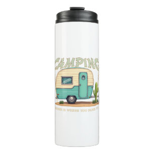 Schattigee  Camper en Camping Quote Thermosbeker