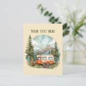 Schattigee campingliefhebbers Bericht toevoegen Briefkaart (Staand voorkant)