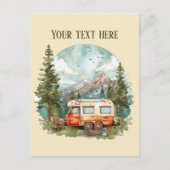 Schattigee campingliefhebbers Bericht toevoegen Briefkaart (Voorkant)