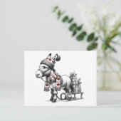 Schattigee Canadese Kerstezel Briefkaart (Staand voorkant)