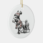 Schattigee Canadese Kerstezel Keramisch Ornament (Rechts)