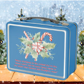 Schattigee Candy Cane Kinder Photo Metal Lunchbox