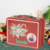 Schattigee Candy Cane Kinder Photo Metal Lunchbox