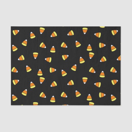 Schattigee Candy Corn Halloween Tissue Paper Tissuepapier (Voorkant)