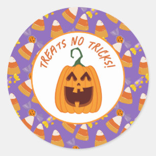 Schattigee Candy Corn Kinder Halloween Party Spide Ronde Sticker