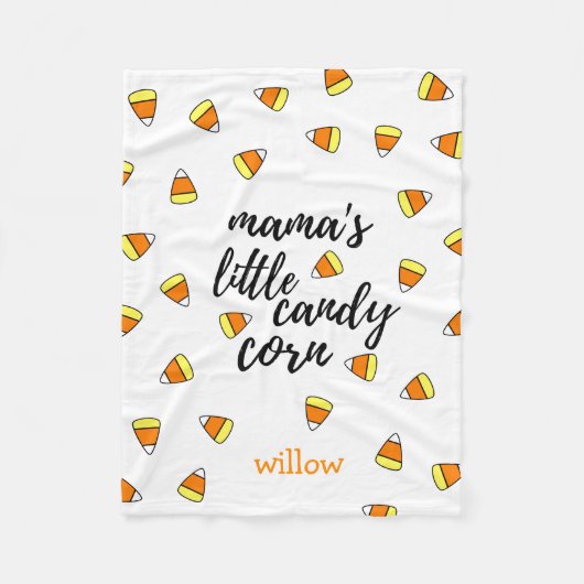 Schattigee Candy Corn Pattern Custom Fleece Deken (Voorkant)
