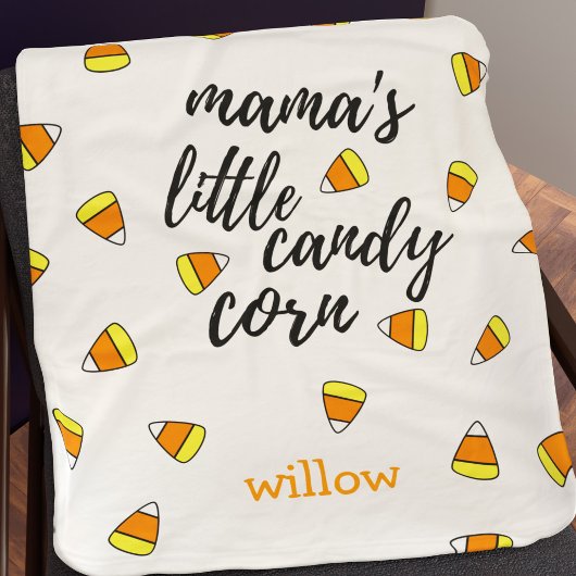 Schattigee Candy Corn Pattern Custom Fleece Deken