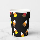 Schattigee Candy Corn Pattern Halloween Papieren Bekers (Rechts)