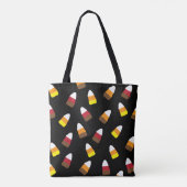 Schattigee Candy Corn Pattern Halloween Snoep Tote Bag (Achterkant)