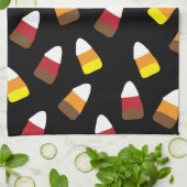 Schattigee Candy Corn Pattern Halloween Theedoek (Gevouwen)