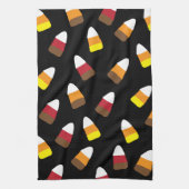 Schattigee Candy Corn Pattern Halloween Theedoek (Verticaal)