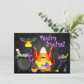 Schattigee Candy Corn Spooky Halloween Verjaardag  Kaart (Staand voorkant)