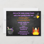 Schattigee Candy Corn Spooky Halloween Verjaardag  Kaart (Achterkant)