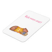 Schattigee capibara 'beste moeder ooit' magneet (Linkerzijde)