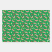 Schattigee capibara met de hand geïllustreerde gri inpakpapier vel (Voorkant 2)