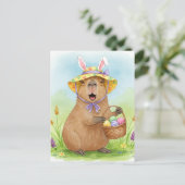 Schattigee Capibara met Paaseieren Briefkaart (Staand voorkant)