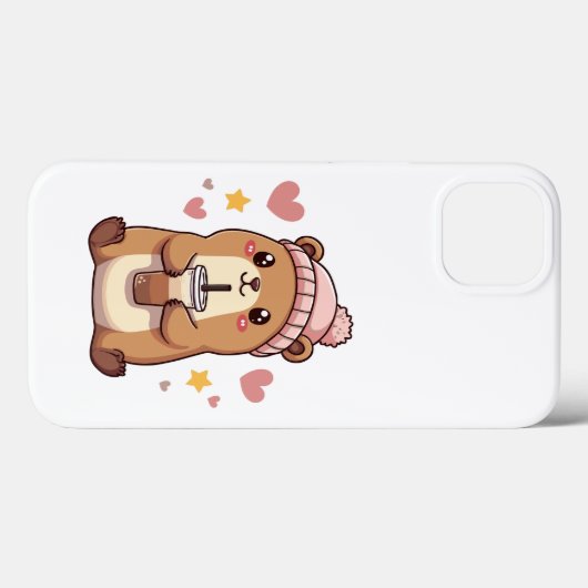 Schattigee capibara-telefoonhoes Case-Mate iPhone case (Achterkant (horizontaal))