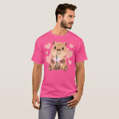 Schattigee Capybara Boba Tea Bubble Knaagdier Vrou T-shirt (Voorkant volledig)