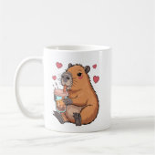 Schattigee Capybara Boba Tea Bubble Koffiemok (Links)