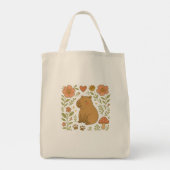 Schattigee Capybara-Canvas tas - Cozy Animal Esthe (Achterkant)