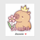 Schattigee Capybara Cartoon Kawaii Sticker (Vel)