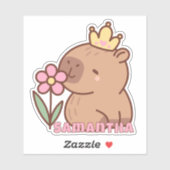 Schattigee Capybara Cartoon Kawaii Sticker (Vel)
