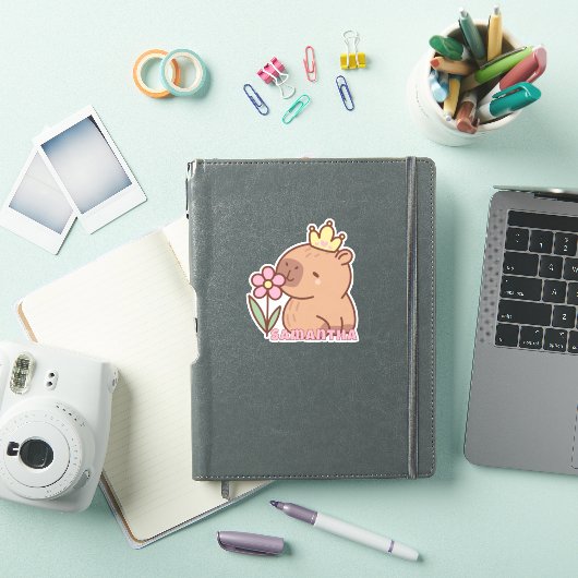 Schattigee Capybara Cartoon Kawaii Sticker (iPad Cover)