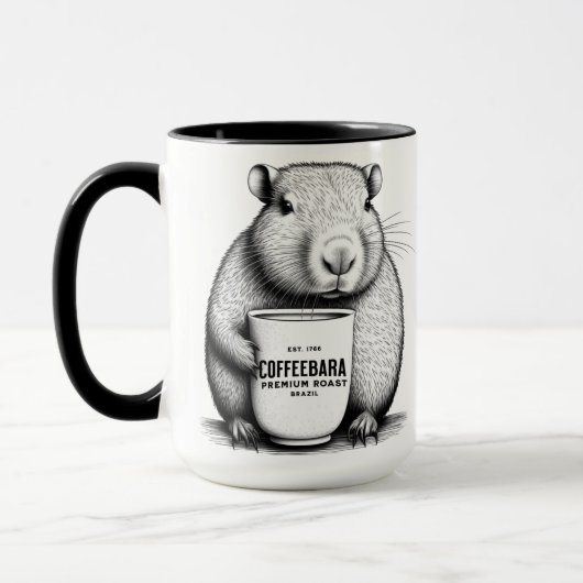 Schattigee Capybara Coffebara Coffee Mok (Links)