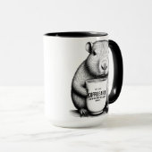 Schattigee Capybara Coffebara Coffee Mok (Voorkant rechts)