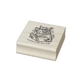 Schattigee Capybara Ex Libris Boek Rubberstempel (Stempel)