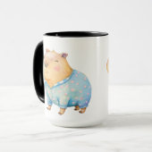 Schattigee Capybara in pyjama Mok (Voorkant links)
