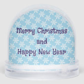 Schattigee Capybara in Santa Hat Christmas Snow We Sneeuwbol (Achterkant)