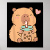 Schattigee Capybara Kawaii Anime Drink Bubble Tea  Poster (Voorkant)