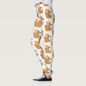 Schattigee Capybara-Leggings - Fun Animal Print Yo Leggings (Links)