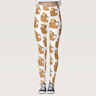 Schattigee Capybara-Leggings - Fun Animal Print Yo Leggings