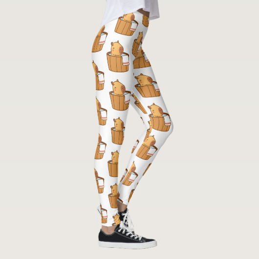 Schattigee Capybara-Leggings - Fun Animal Print Yo Leggings (Rechts)