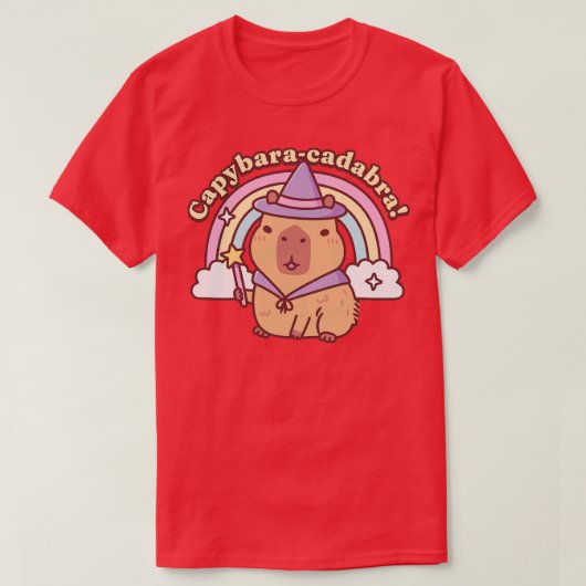Schattigee Capybara Magic Capybaracadabra Grappig T-shirt (Design voorkant)