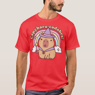 Schattigee Capybara Magic Capybaracadabra Grappig T-shirt