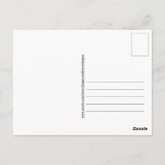 Schattigee Capybara met Pizza Briefkaart (Achterkant)