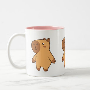 Schattigee Capybara-Mok Schattige dierlijke koff Tweekleurige Koffiemok