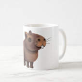 Schattigee Capybara Print. Koffiemok (Voorkant rechts)