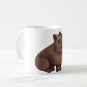 Schattigee Capybara Print. Koffiemok (Voorkant links)