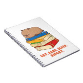 Schattigee Capybara Spiraal Foto Notitieboek (Rechterzijde)