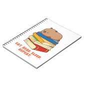 Schattigee Capybara Spiraal Foto Notitieboek (Linkerzijde)