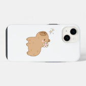 Schattigee Capybara telefoonhoes iPhone Hoesje (Achterkant horizontaal)