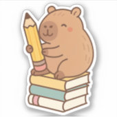 Schattigee Capybara Vinyl Stickers (Voorkant)